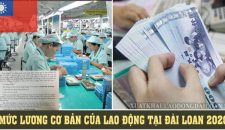 Thông báo tăng lương cơ bản khi đi XKLĐ Đài Loan năm 2020
